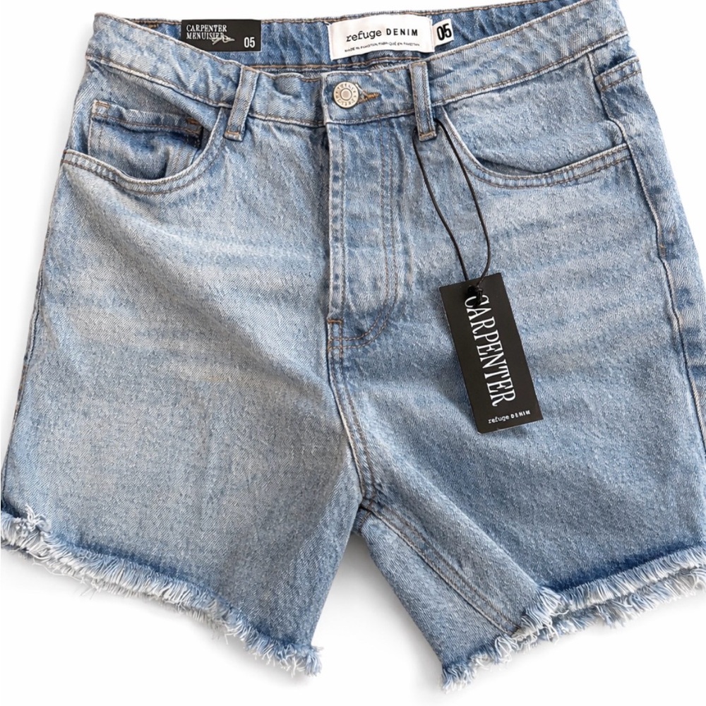 Refuge Light Blue Jean Shorts